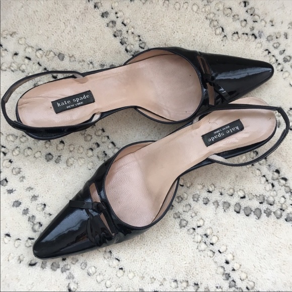 kate spade Shoes Kate Spade Kitten Heel Slingbacks 65 Poshmark